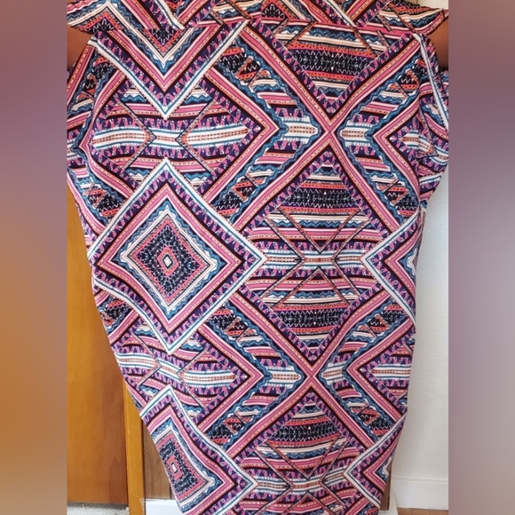 Boho Geometric Print High Low Kimono - Picture 4 of 5